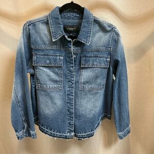 Liverpool Split Back Denim Jacket East Topanga